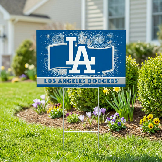 Team Sports America Exclusive - Los Angeles Dodgers Yard Sign, Patriotic