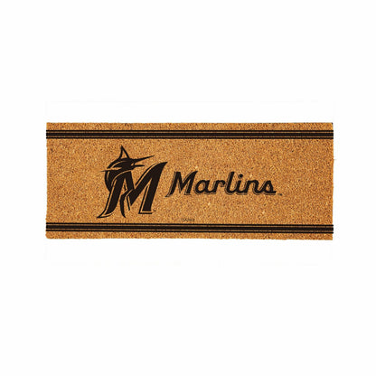 Team Sports America Classic - Miami Marlins Extra Large One Color Coir Mat, 60"x24"