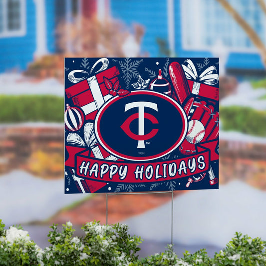 Team Sports America Trending - Minnesota Twins Yard Sign, Holiday