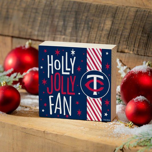 Team Sports America Recommended - Minnesota Twins Block, Holiday, 6x6