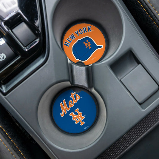 Team Sports America Value - New York Mets Car Coaster Set, 2pc