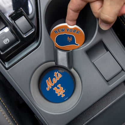 Team Sports America Value - New York Mets Car Coaster Set, 2pc