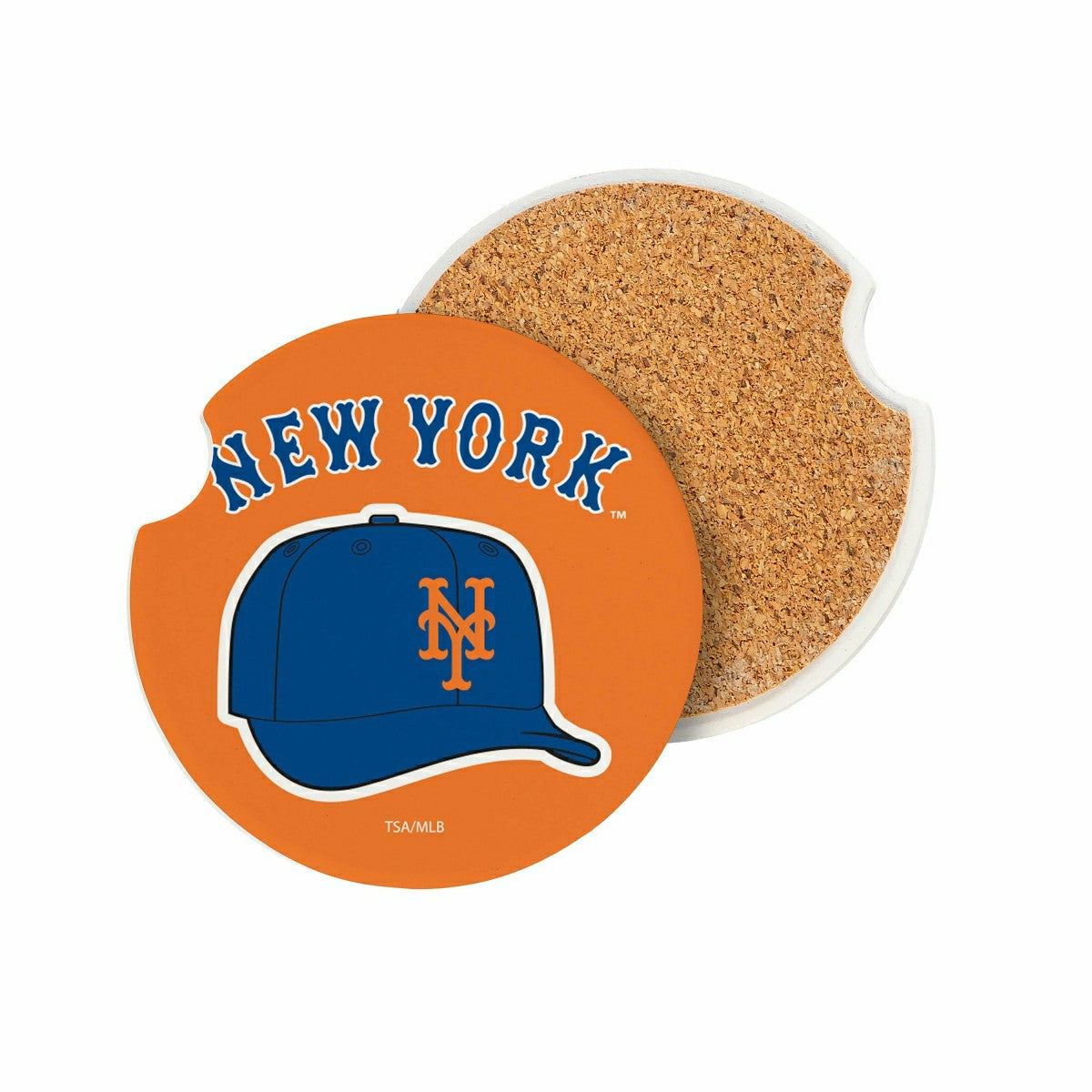 Team Sports America Value - New York Mets Car Coaster Set, 2pc