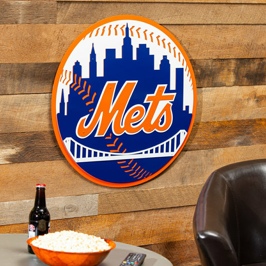 Team Sports America Essential - New York Mets Premier Metal Wall Art