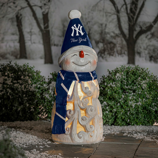 Team Sports America Value - New York Yankees Snowman LED Statuary, 26"