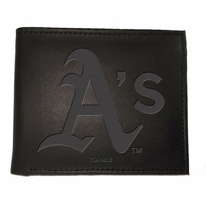 Team Sports America Recommended - Oakland A's Bi-Fold Wallet Black