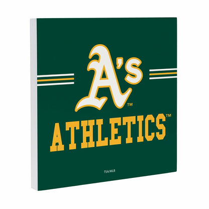 Team Sports America Trending - Athletics Wood Wall Sign, 12x12