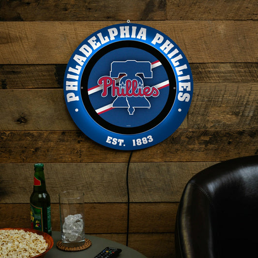 Team Sports America Signature - Philadelphia Phillies, Metal Lite, Round