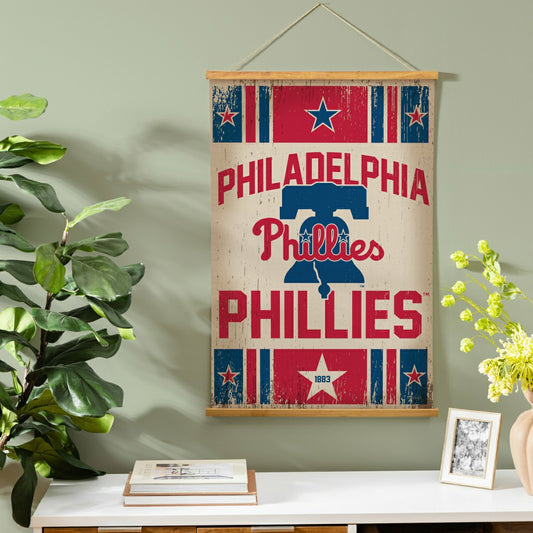 Team Sports America Value - Philadelphia Phillies, Canvas Wall Tapestry, Medium, 36x24