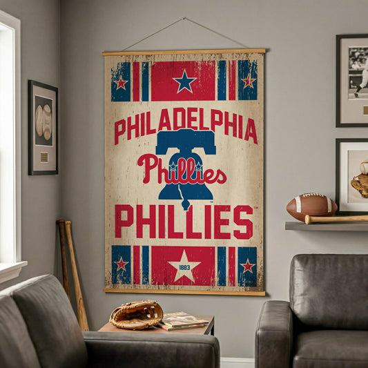 Team Sports America Trending - Philadelphia Phillies, Canvas Wall Tapestry, Large, 54x36