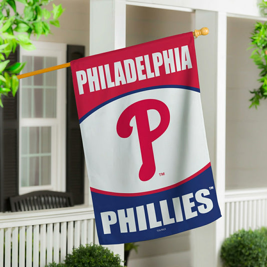 Team Sports America Essential - Philadelphia Phillies Suede House Flag