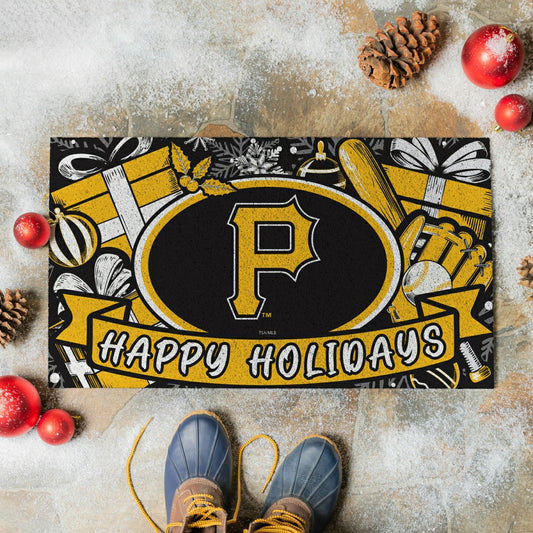 Team Sports America Classic - Pittsburgh Pirates Holiday PVC Mat, 28"x16"