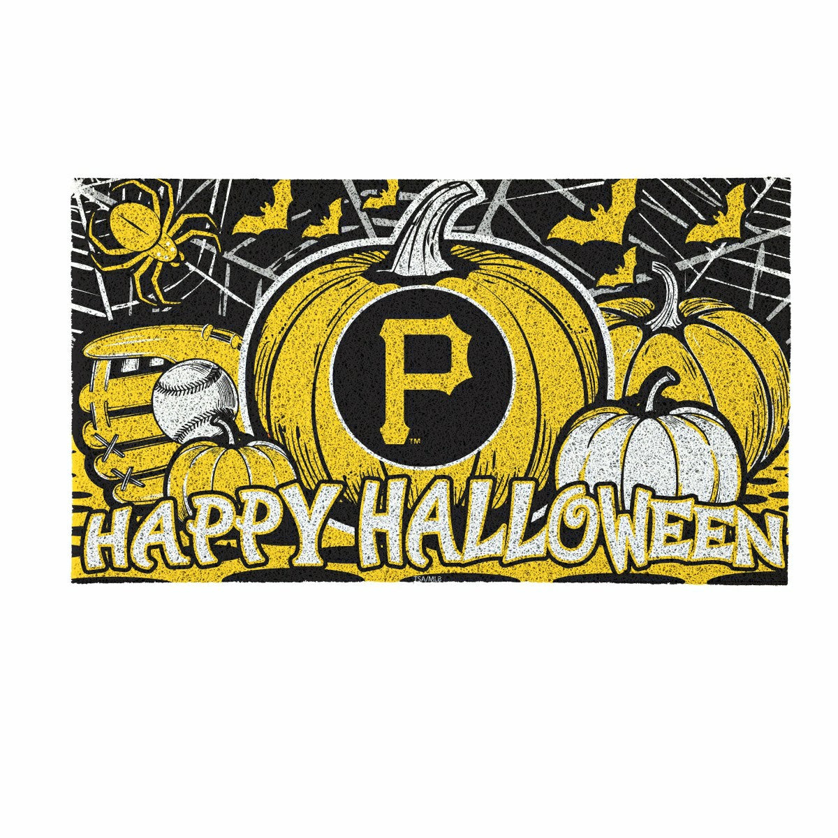 Team Sports America Essential - Pittsburgh Pirates Halloween PVC Mat, 28"x16"