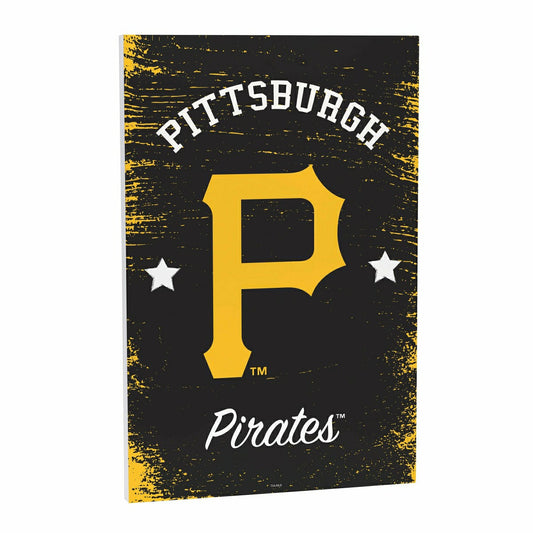 Team Sports America Essential - Pittsburgh Pirates Wood Wall Sign, 16x24