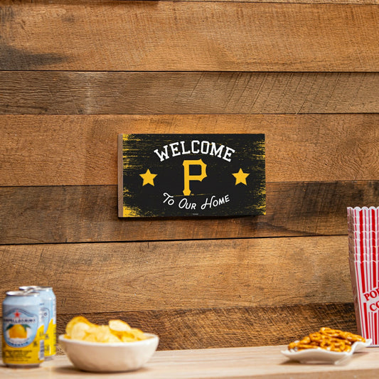 Team Sports America Trending - Pittsburgh Pirates Wood Wall Sign, 6x11