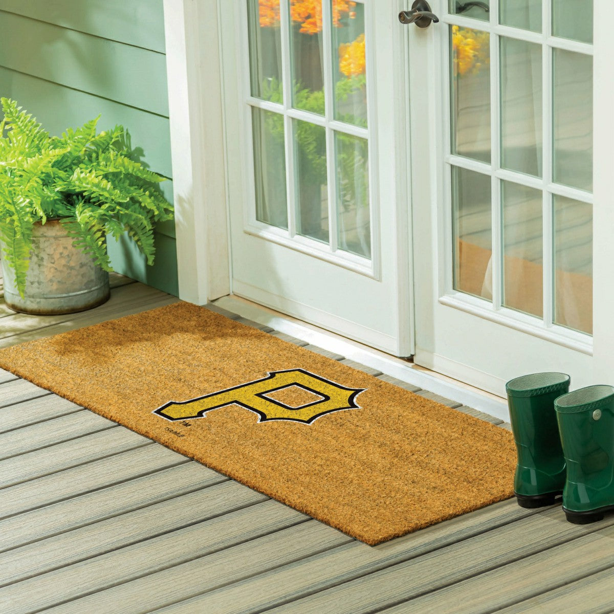 Team Sports America Recommended - Pittsburgh Pirates Extra Large Full Color Coir Mat, 60"x24"