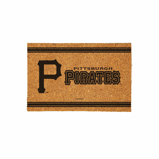 Team Sports America Signature - Pittsburgh Pirates Large One Color Coir Mat, 36"x24"