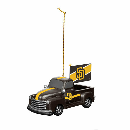 Team Sports America Classic - San Diego Padres Rally Truck Ornament, Set of 2