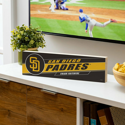 Team Sports America Value - San Diego Padres Mantle Sign, Down Home Fans, 5x18