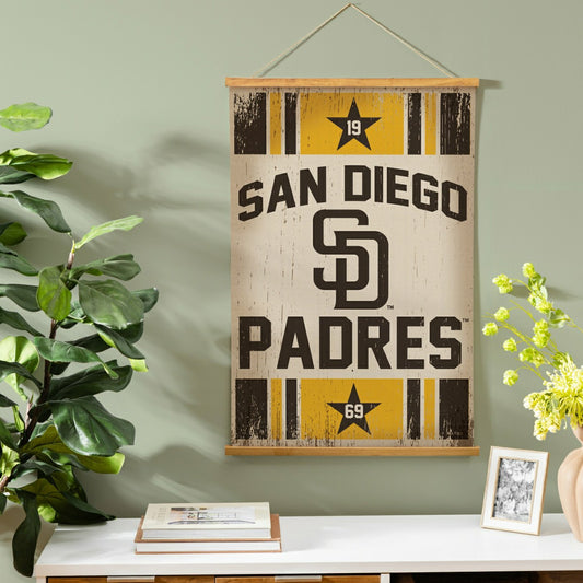 Team Sports America Best Seller - San Diego Padres, Canvas Wall Tapestry, Medium, 36x24