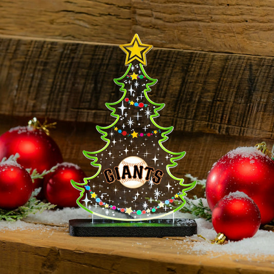 Team Sports America Classic - San Francisco Giants Baseball Holiday Tree Desklite LED Decor