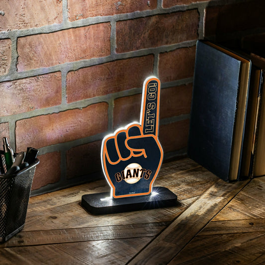 Team Sports America Essential - San Francisco Giants Baseball Foam Finger Desklite LED Decor