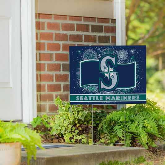 Team Sports America Value - Seattle Mariners Yard Sign, Patriotic