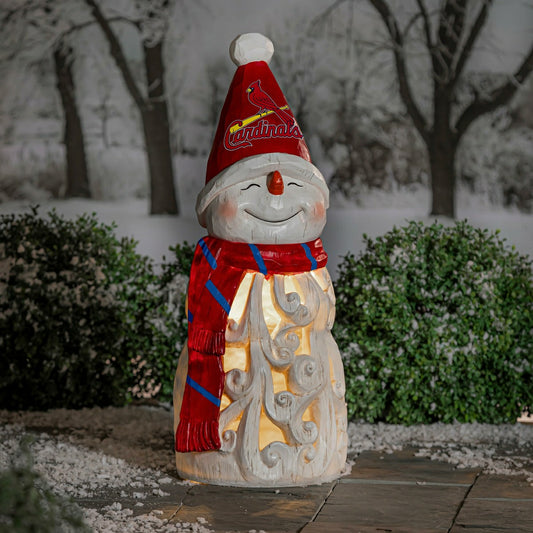 Team Sports America Classic - St Louis Cardinals Snowman LED Statuary, 26"