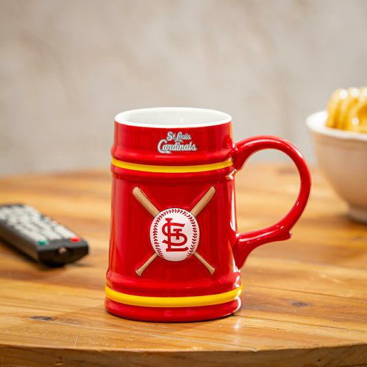 Team Sports America Recommended - St Louis Cardinals Ceramic Stein Cup, 24oz