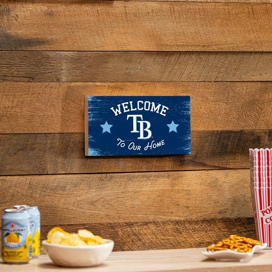 Team Sports America Exclusive - Tampa Bay Rays Wood Wall Sign, 6x11