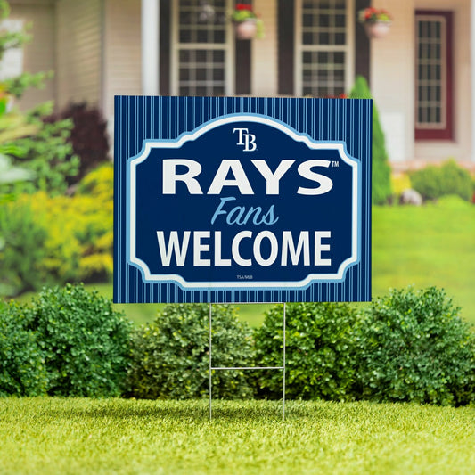 Team Sports America Trending - Tampa Bay Rays Coroplast Yard Sign, "Fans Welcome"
