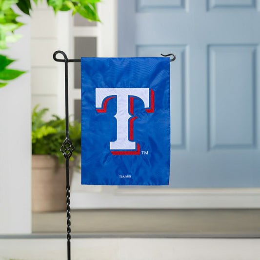 Team Sports America Signature - Texas Rangers Applique Flag, GDN