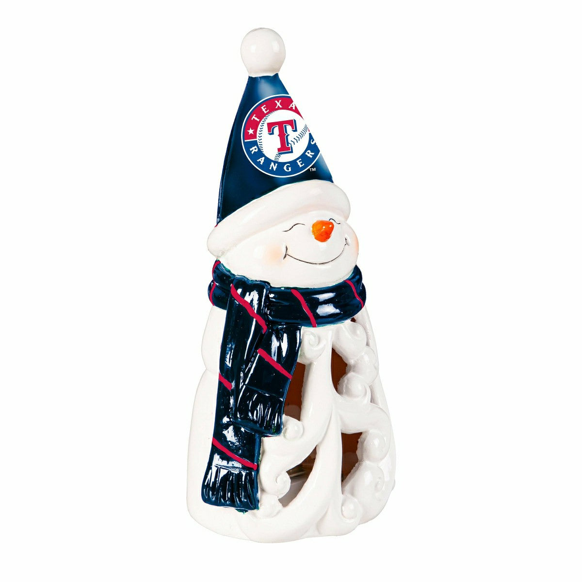 Team Sports America Essential - Texas Rangers Snowman LED Statuary, 8"