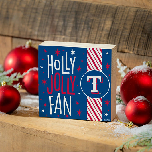 Team Sports America Essential - Texas Rangers Block, Holiday, 6x6