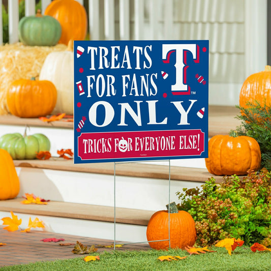 Team Sports America Exclusive - Texas Rangers Yard Sign, Halloween Treats for Fans