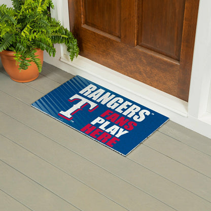 Team Sports America Classic - Texas Rangers Fan Mat, 28"x16"