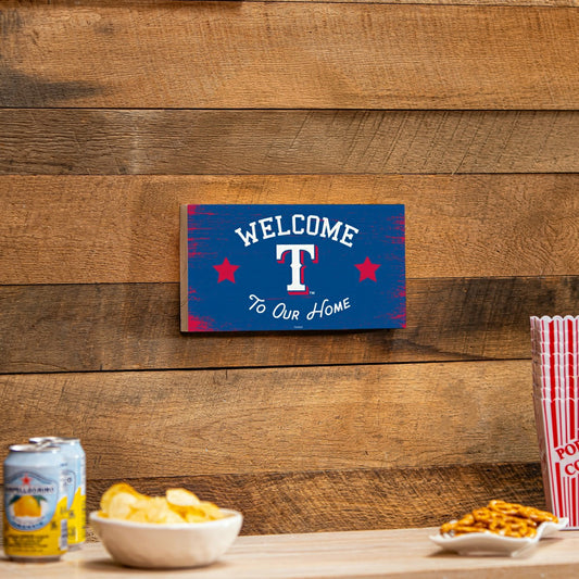 Team Sports America Trending - Texas Rangers Wood Wall Sign, 6x11
