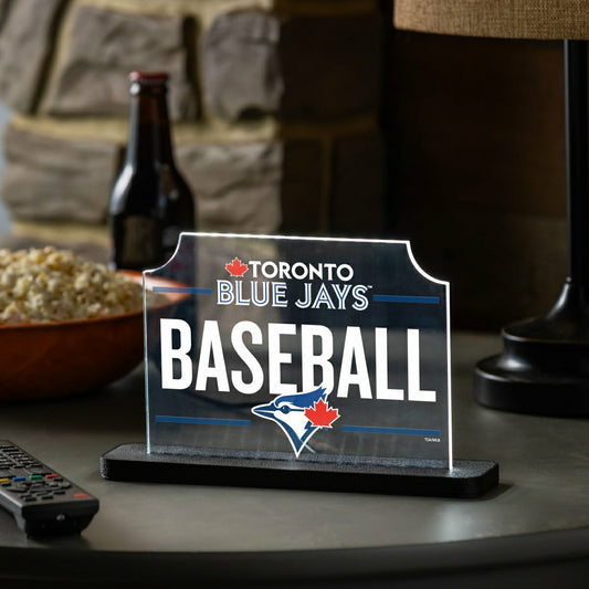 Team Sports America Value - Toronto Blue Jays Baseball Rectangle Desklite LED Decor
