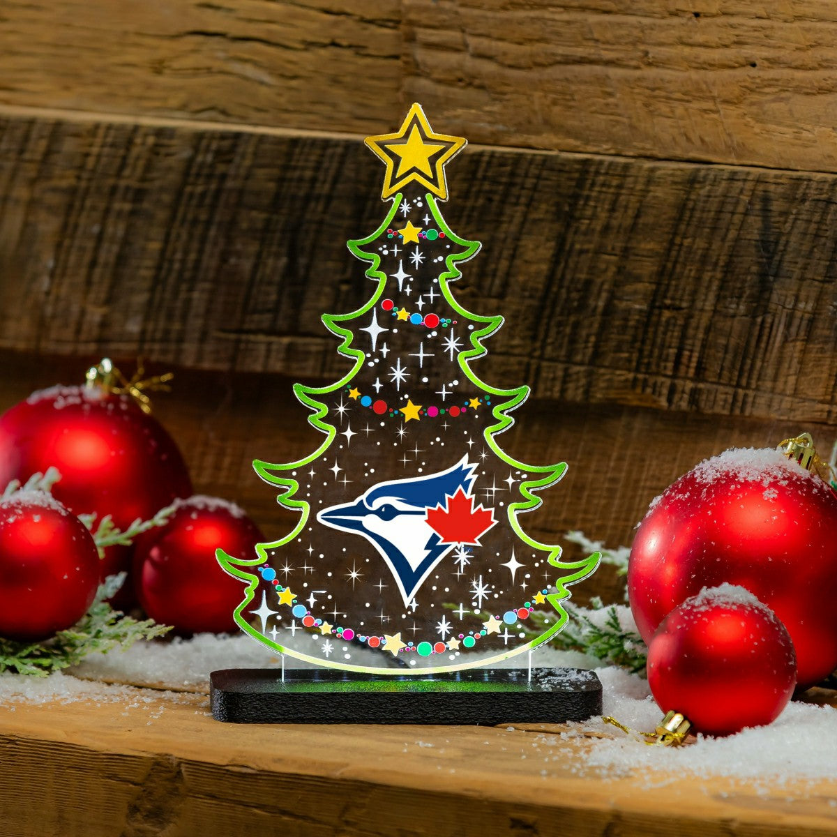 Team Sports America Trending - Toronto Blue Jays Baseball Holiday Tree Desklite LED Decor