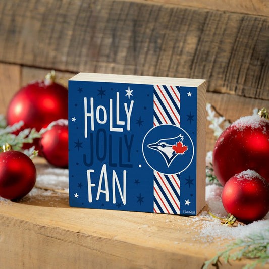Team Sports America Signature - Toronto Blue Jays Block, Holiday, 6x6