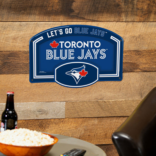 Team Sports America Value - Toronto Blue Jays USA Embossed Steel Wall Sign, 11" x 17"