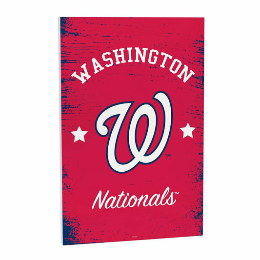 Team Sports America Signature - Washington Nationals Wood Wall Sign, 16x24