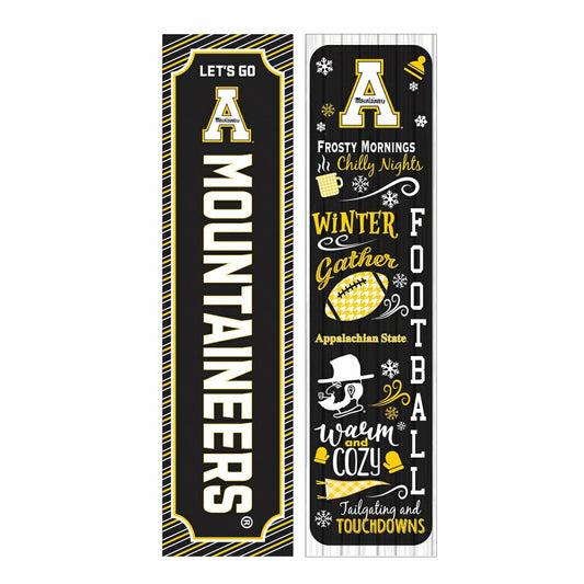 Team Sports America Value - 46" Double Sided Leaner, Appalachian State University, Winter Seasonal