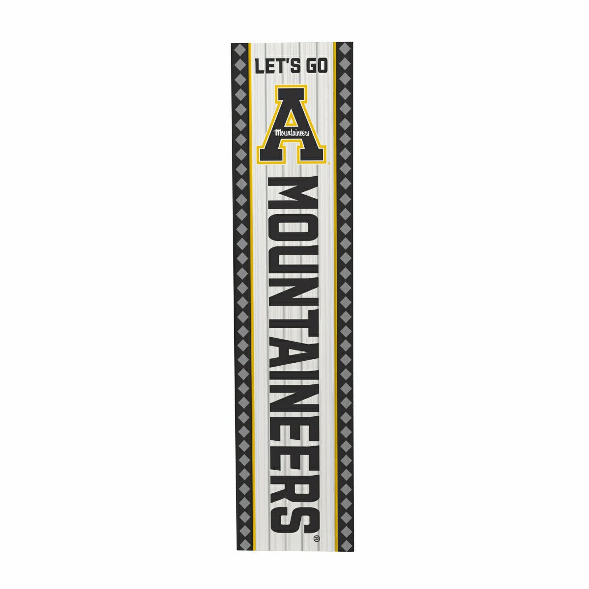 Team Sports America Recommended - 47" Double Sided Leaner, Appalachian State University, Christmas