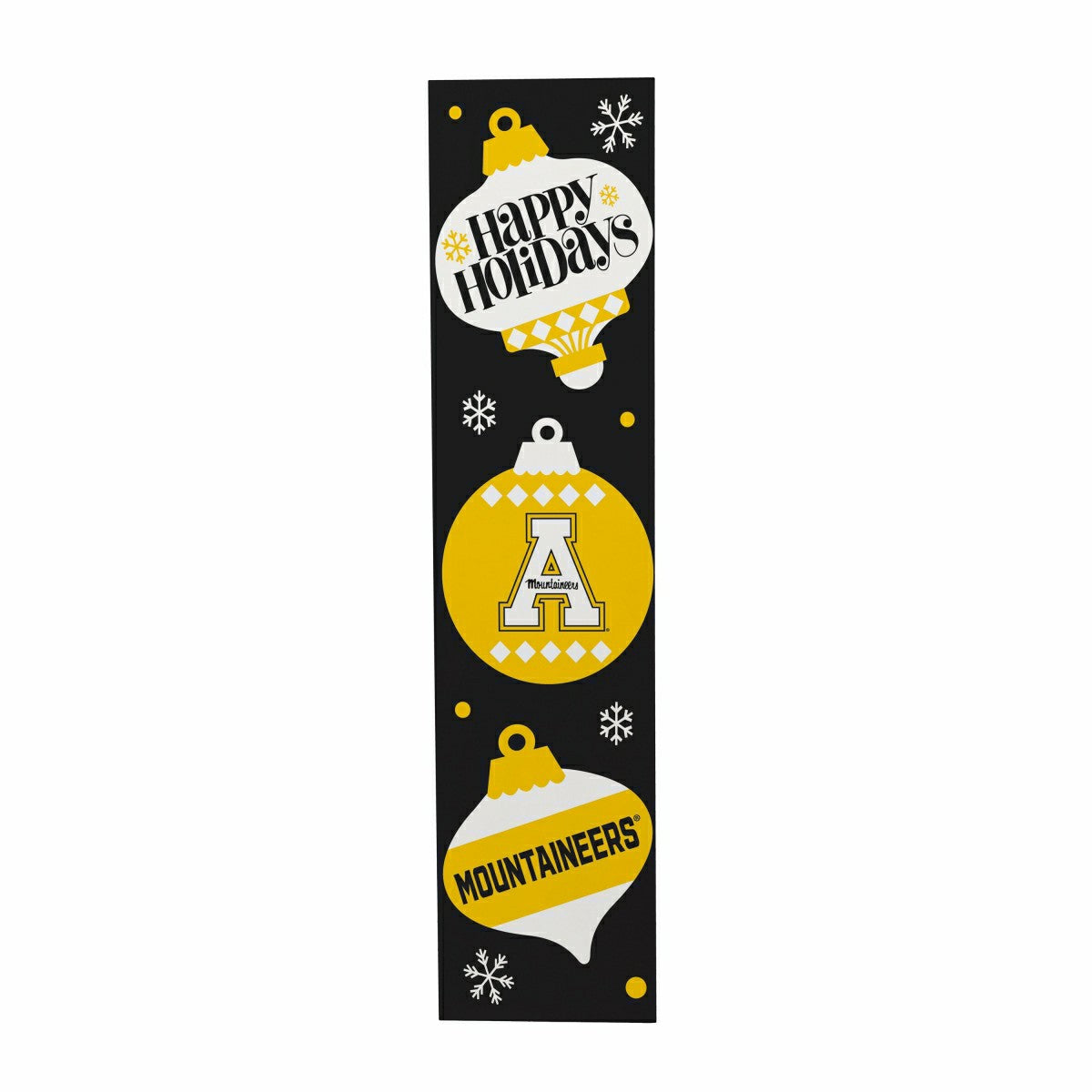 Team Sports America Recommended - 47" Double Sided Leaner, Appalachian State University, Christmas