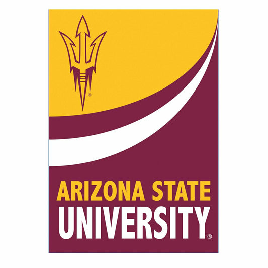 Team Sports America Value - Arizona State University Burlap Flag House Size