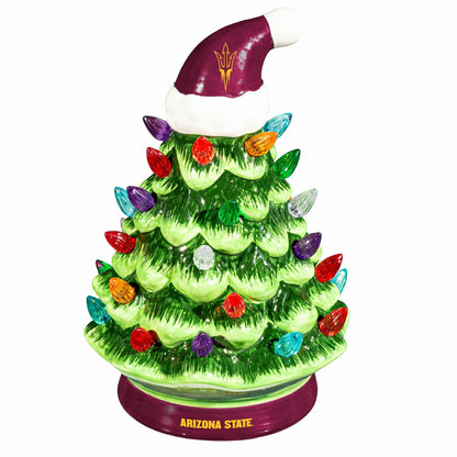 Team Sports America Essential - Arizona State University 8" LED Ceramic Christmas Tree