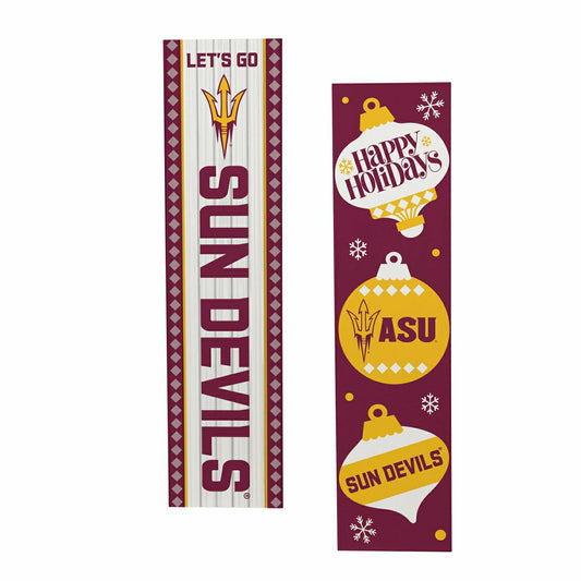 Team Sports America Best Seller - Arizona State University 47" Double Sided Leaner, Christmas