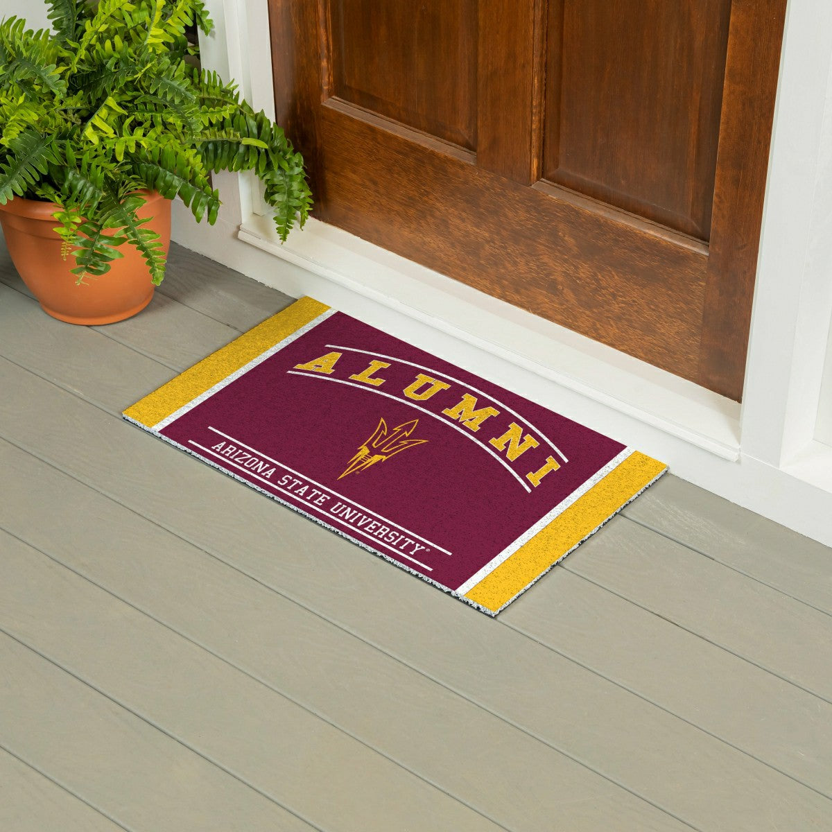Team Sports America Recommended - Arizona State University Alumni Mat, 28"x16"