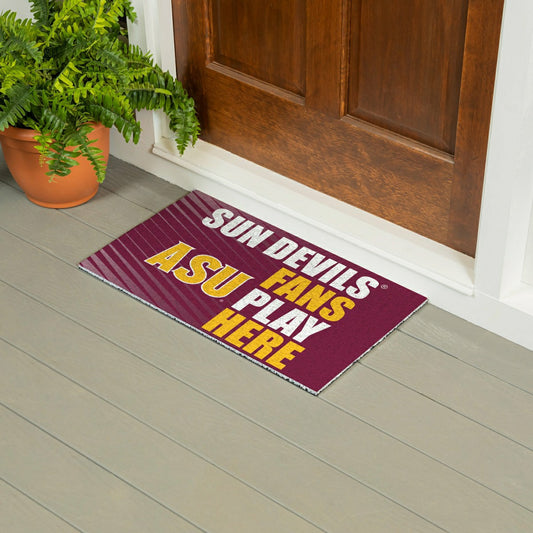 Team Sports America Exclusive - Arizona State University Fan Mat, 28"x16"